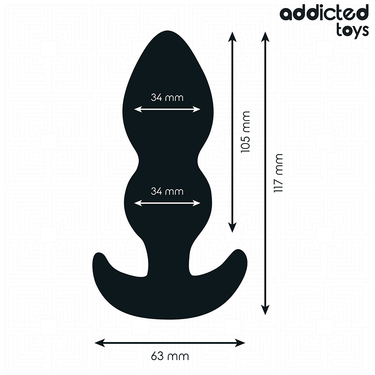 Anale Plug Grande in Silicone - Espansione Progressiva L 11,7 cm